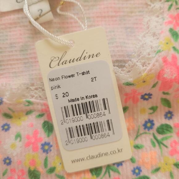 Claudine Neon Flower Tee Shirt - Picture 5 of 5
